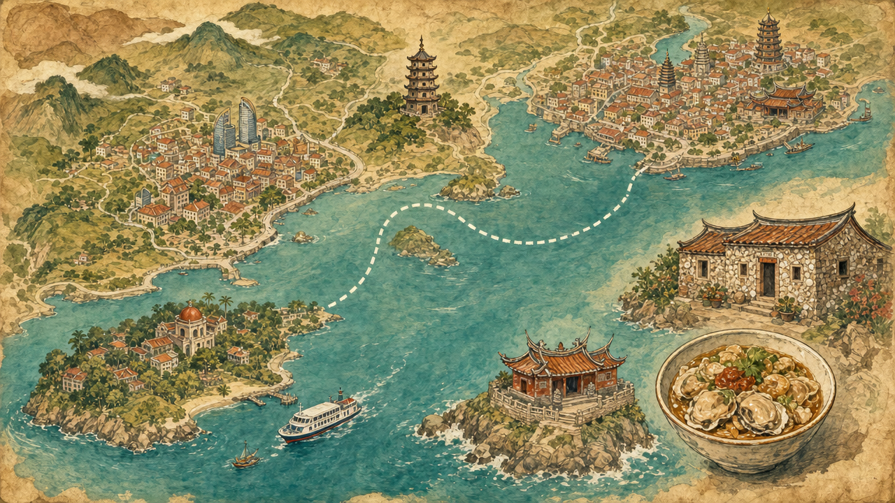 厦门泉州路线总图